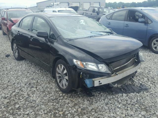 1HGFA169X9L001611 - 2009 HONDA CIVIC EXL 黑色 照片 1