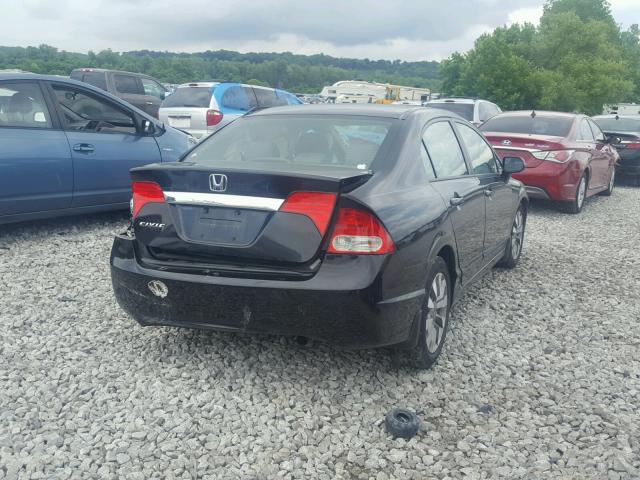 1HGFA169X9L001611 - 2009 HONDA CIVIC EXL 黑色 照片 4