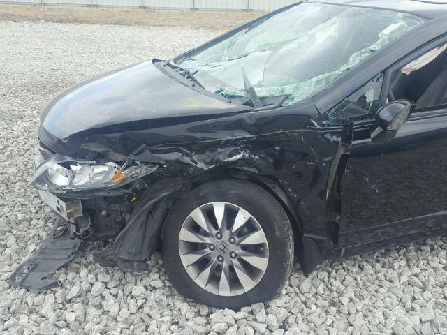 1HGFA169X9L001611 - 2009 HONDA CIVIC EXL 黑色 照片 9