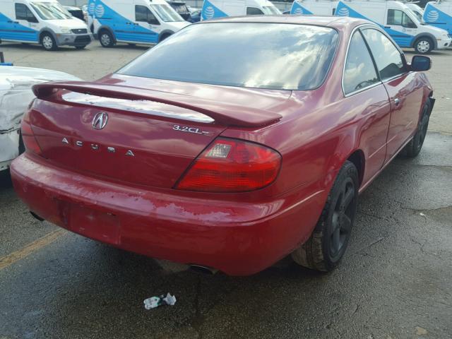 19UYA42622A000587 - 2002 ACURA 3.2CL TYPE RED photo 4