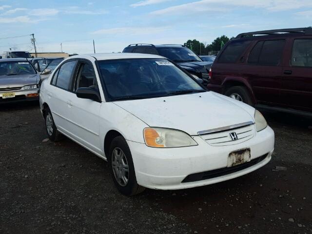 2HGES165X2H505262 - 2002 HONDA CIVIC LX WHITE photo 1