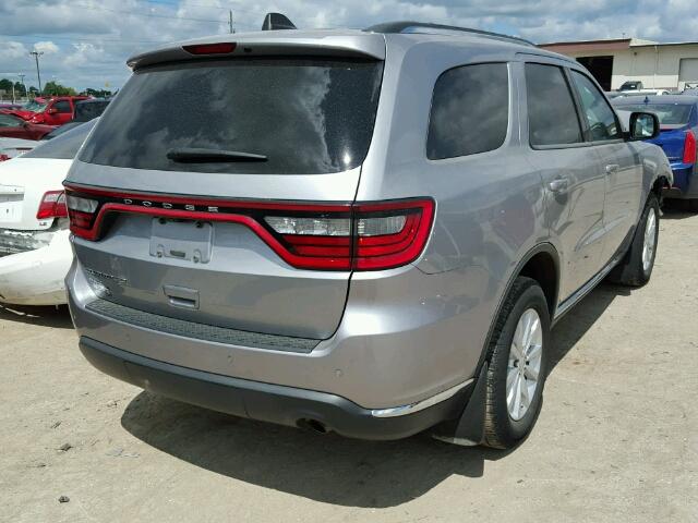 1C4RDJAG9EC301045 - 2014 DODGE DURANGO GRAY photo 4