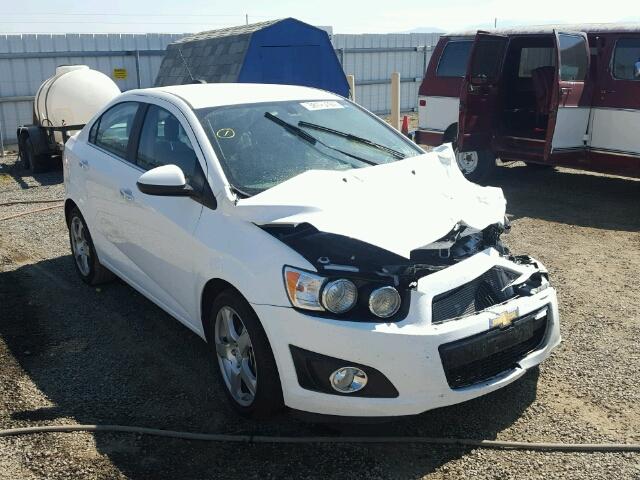 1G1JE5SBXF4196606 - 2015 CHEVROLET SONIC WHITE photo 1