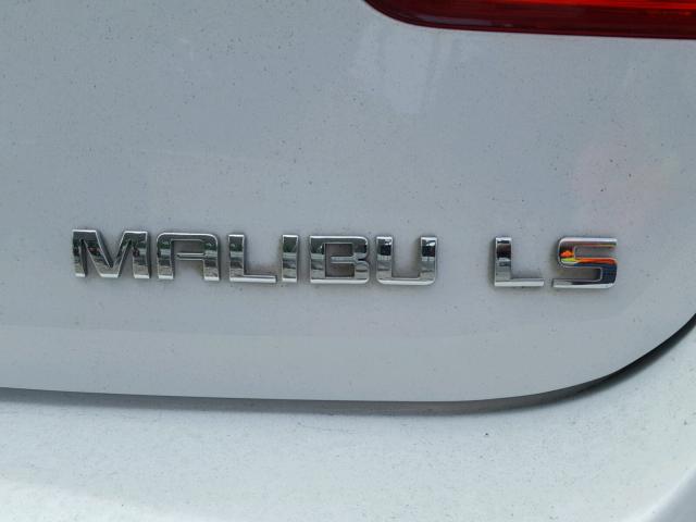1G11B5SLXFF227147 - 2015 CHEVROLET MALIBU LS WHITE photo 9