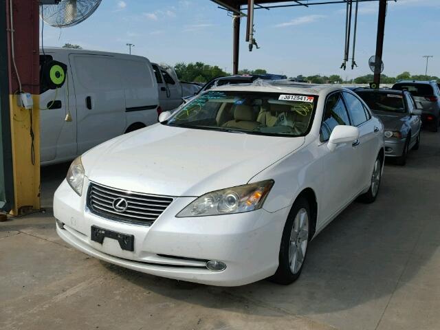 JTHBJ46G182197888 - 2008 LEXUS ES WHITE photo 2