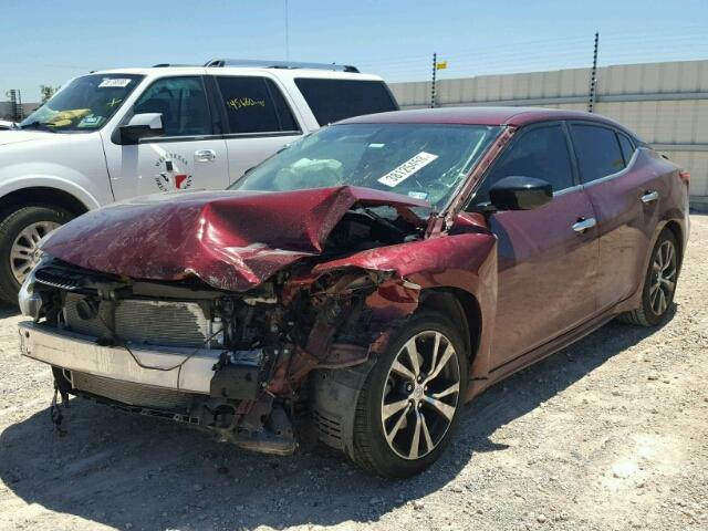 1N4AA6APXHC415858 - 2017 NISSAN MAXIMA 3.5 MAROON photo 2