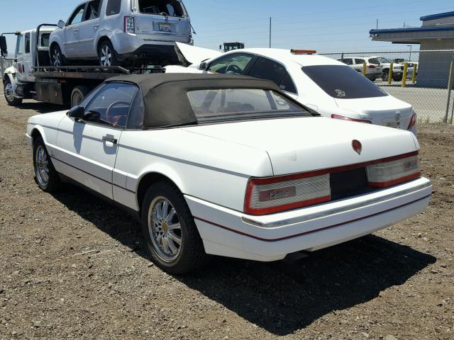 1G6VS3383NU125046 - 1992 CADILLAC ALLANTE WHITE photo 3