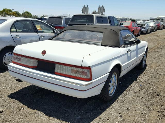 1G6VS3383NU125046 - 1992 CADILLAC ALLANTE WHITE photo 4