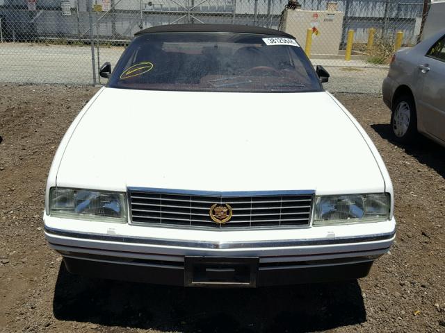 1G6VS3383NU125046 - 1992 CADILLAC ALLANTE WHITE photo 9