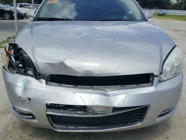 2G1WB58K189175570 - 2008 CHEVROLET IMPALA LS SILVER photo 9