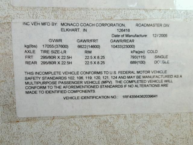1RF43564362039641 - 2006 ROADMASTER RAIL MONOCOQUE TWO TONE photo 10