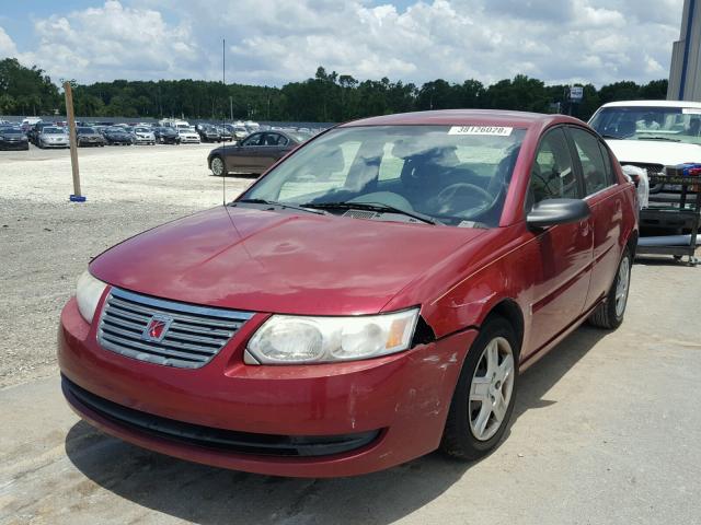 1G8AJ55F57Z178126 - 2007 SATURN ION LEVEL RED photo 2