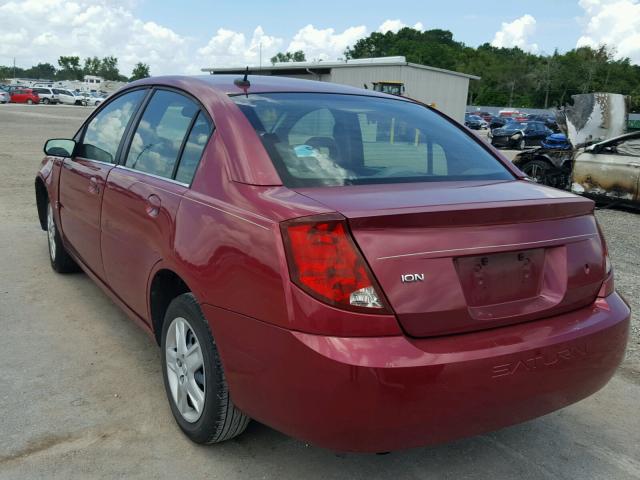 1G8AJ55F57Z178126 - 2007 SATURN ION LEVEL RED photo 3
