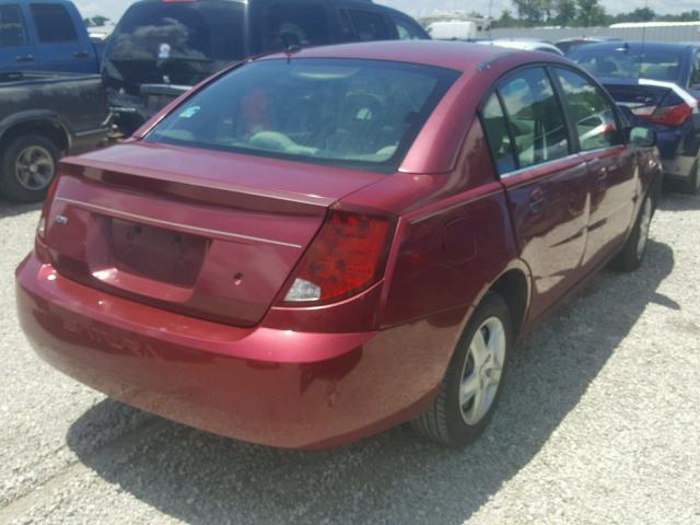 1G8AJ55F57Z178126 - 2007 SATURN ION LEVEL RED photo 4