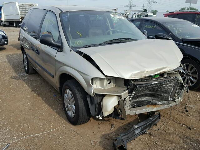 1D4GP25B57B213849 - 2007 DODGE CARAVAN SE GOLD photo 1