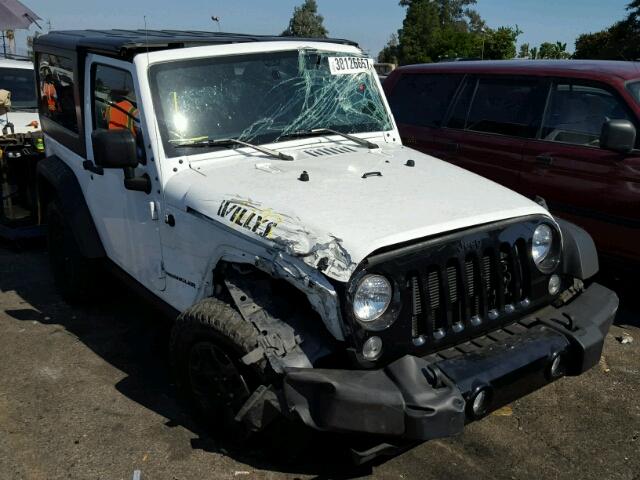 1C4AJWAG2FL713408 - 2015 JEEP WRANGLER WHITE photo 1