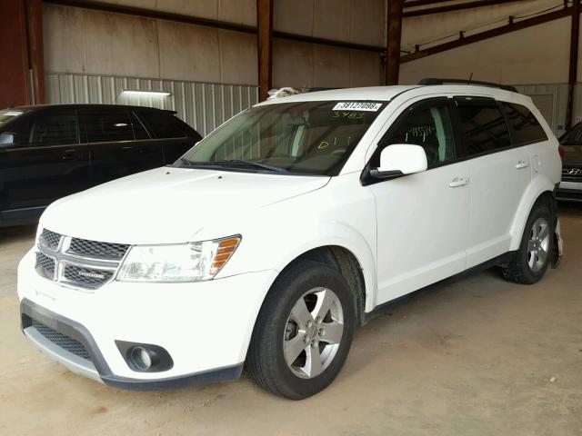 3D4PG1FG5BT543485 - 2011 DODGE JOURNEY MA WHITE photo 2