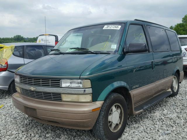 1GNDM19W1YB219320 - 2000 CHEVROLET ASTRO GREEN photo 2