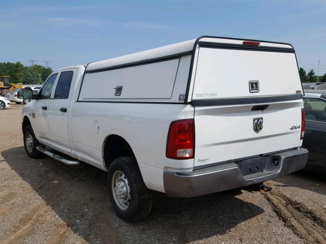 3D7TT2CT1AG114906 - 2010 DODGE RAM 2500 WHITE photo 3