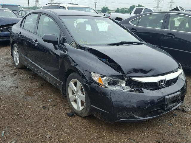 19XFA1F65BE037788 - 2011 HONDA CIVIC LX-S BLACK photo 1