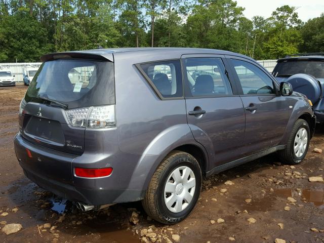 JA4MS31XX7Z001326 - 2007 MITSUBISHI OUTLANDER BLUE photo 4