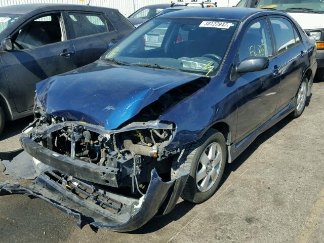 1NXBR32E04Z285723 - 2004 TOYOTA COROLLA BLUE photo 2