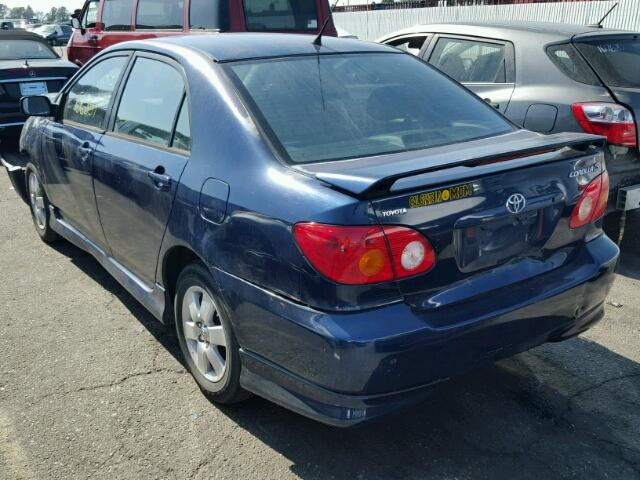 1NXBR32E04Z285723 - 2004 TOYOTA COROLLA BLUE photo 3