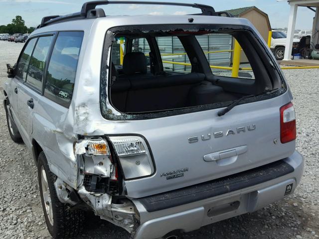 JF1SF65652H741651 - 2002 SUBARU FORESTER S ვერცხლისფერი ფოტო 9