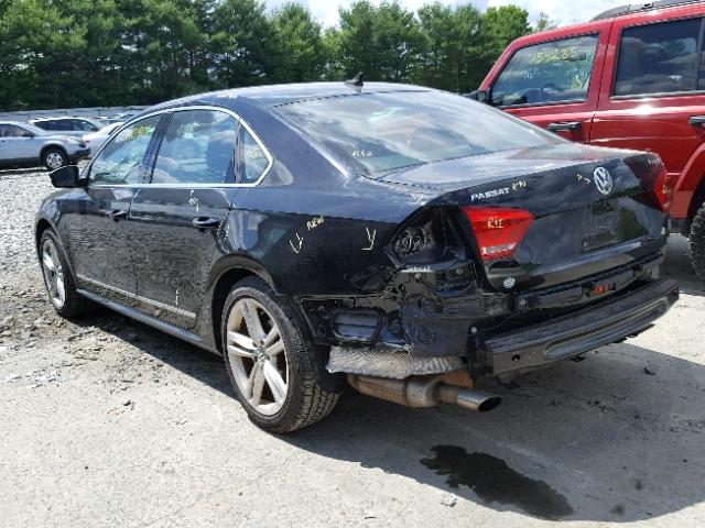 1VWCT7A39EC047133 - 2014 VOLKSWAGEN PASSAT SEL BLACK photo 3