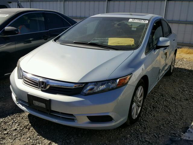 19XFB2F9XCE335557 - 2012 HONDA CIVIC EXL BLUE photo 2