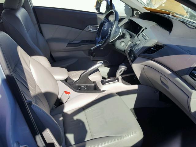 19XFB2F9XCE335557 - 2012 HONDA CIVIC EXL BLUE photo 5