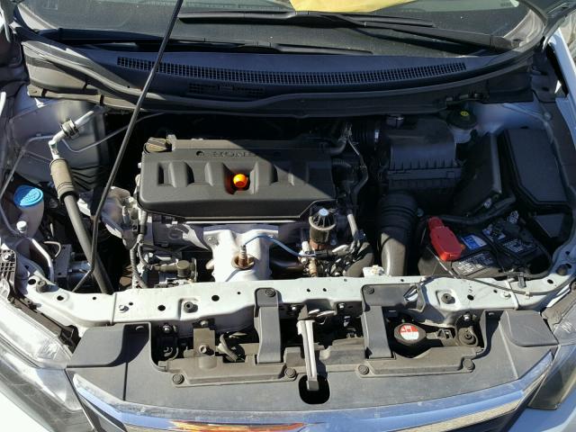 19XFB2F9XCE335557 - 2012 HONDA CIVIC EXL BLUE photo 7