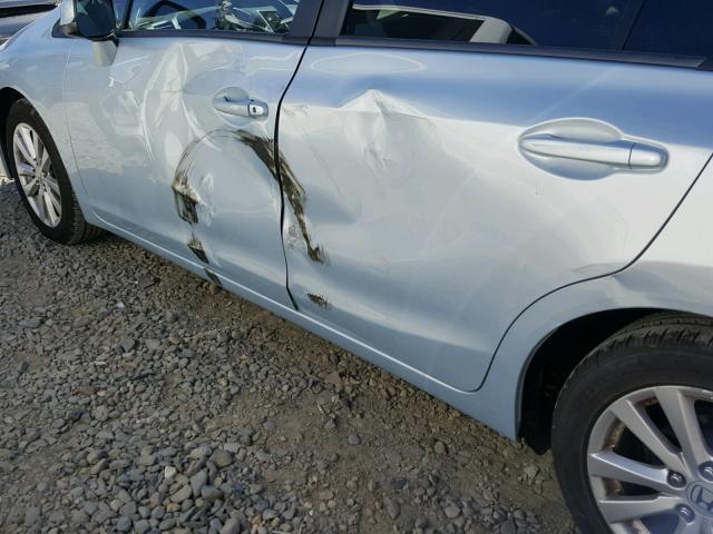 19XFB2F9XCE335557 - 2012 HONDA CIVIC EXL BLUE photo 9