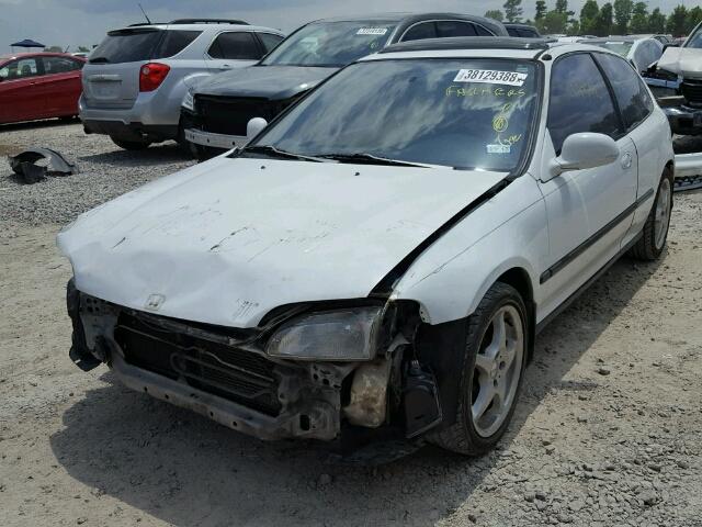 2HGEH3389SH502944 - 1995 HONDA CIVIC SI WHITE photo 2