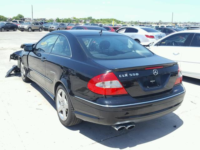 WDBTJ72H47F206756 - 2007 MERCEDES-BENZ CLK 550 BLACK photo 3