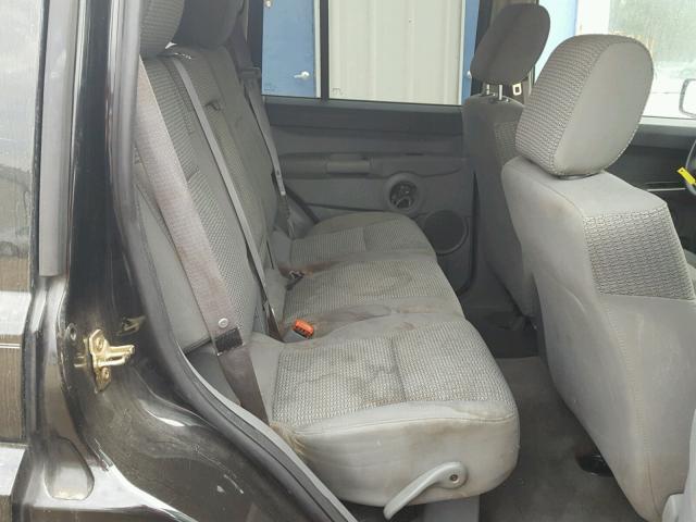 1J8HG48K86C209420 - 2006 JEEP COMMANDER შავი ფოტო 6