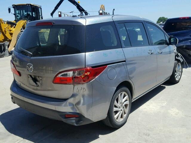 JM1CW2BL0C0139208 - 2012 MAZDA 5 GRAY photo 4