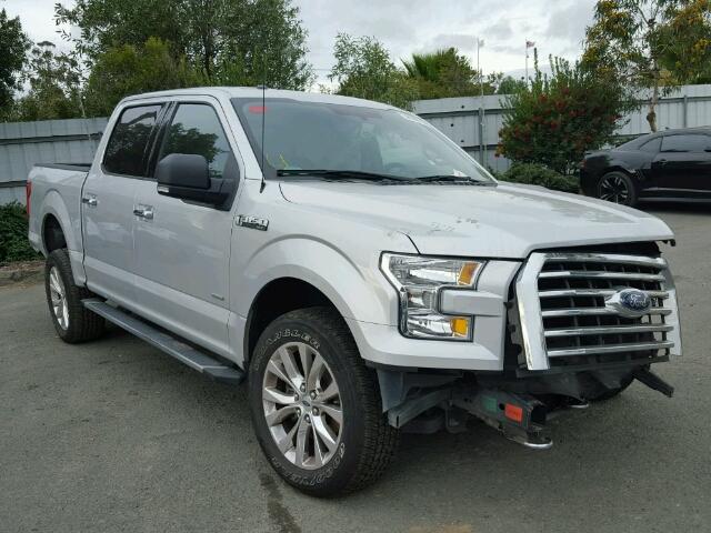 1FTEW1EG6FFA25295 - 2015 FORD F150 SUPER SILVER photo 1