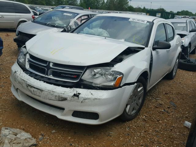 1B3BD4FB5BN578647 - 2011 DODGE AVENGER EX WHITE photo 2