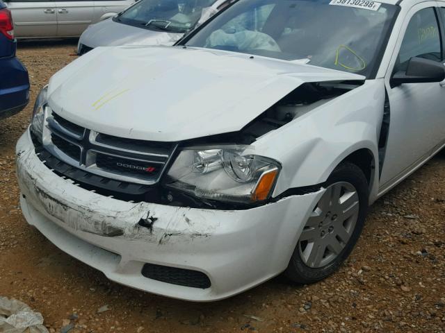 1B3BD4FB5BN578647 - 2011 DODGE AVENGER EX WHITE photo 9