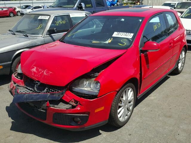 WVWFV71K26W139654 - 2006 VOLKSWAGEN NEW GTI RED photo 2