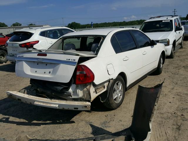 1G1ZT54895F114197 - 2005 CHEVROLET MALIBU LS WHITE photo 4