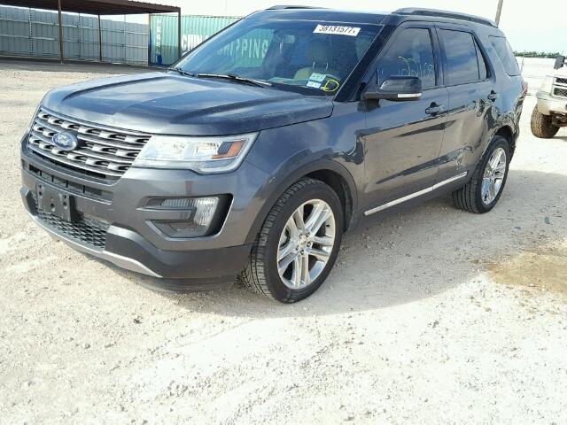 1FM5K7D86GGA06987 - 2016 FORD EXPLORER X GRAY photo 2