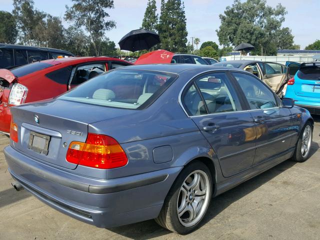 WBAEV53462KM22300 - 2002 BMW 330 I BLUE photo 4