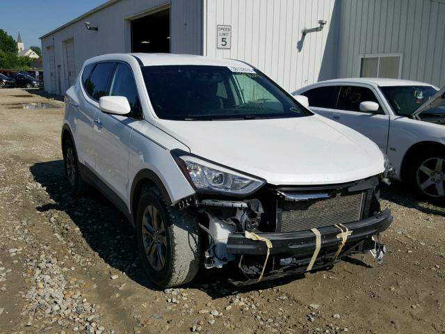 5XYZTDLBXDG086209 - 2013 HYUNDAI SANTA FE S WHITE photo 1