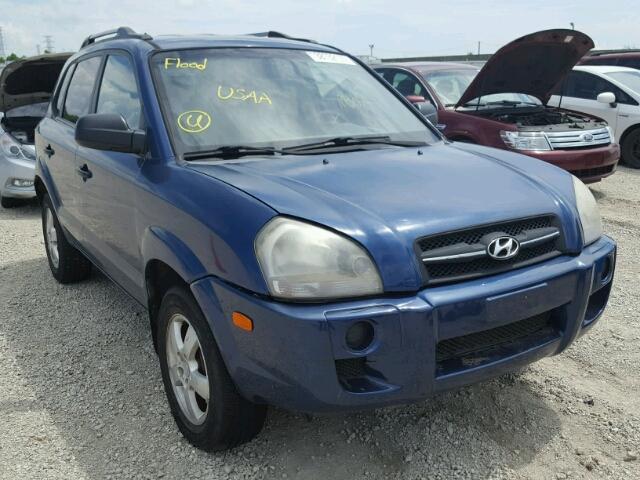 KM8JM12B07U565392 - 2007 HYUNDAI TUCSON BLUE photo 1