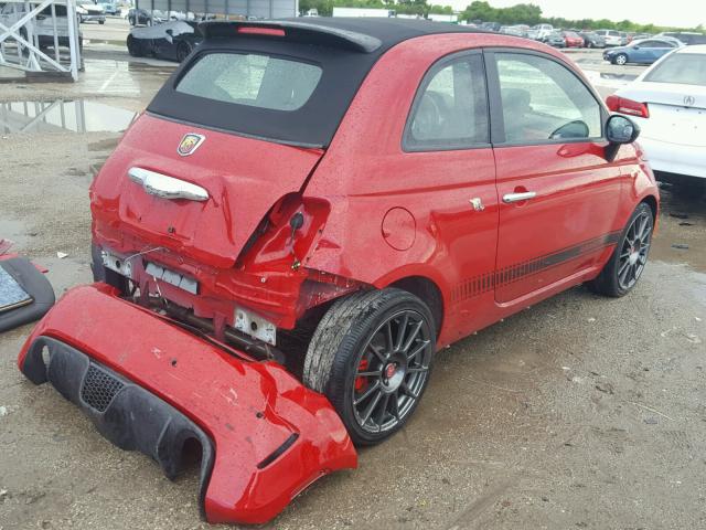 3C3CFFJH5DT670403 - 2013 FIAT 500 ABARTH RED photo 4