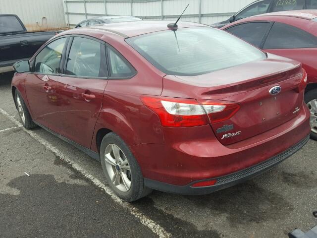 1FADP3F27EL183917 - 2014 FORD FOCUS SE RED photo 3