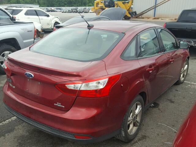 1FADP3F27EL183917 - 2014 FORD FOCUS SE RED photo 4