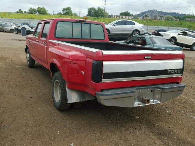 1FTJW35F9SEA38172 - 1995 FORD F350 RED photo 3